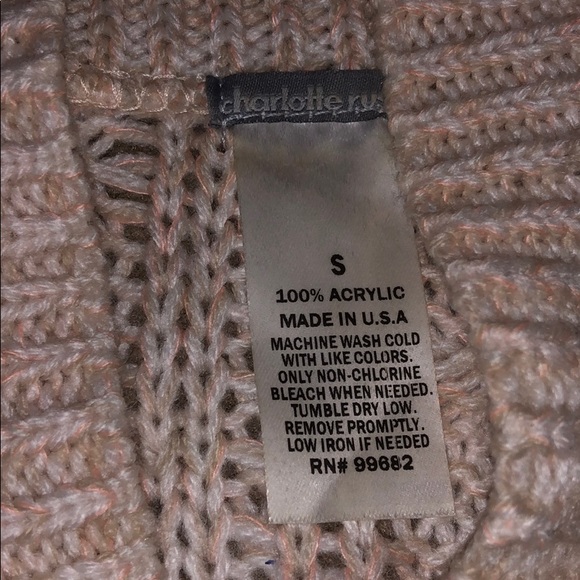 🌸CHARLOTTE RUSSE: Long cream knitted cardigan - Picture 4 of 4